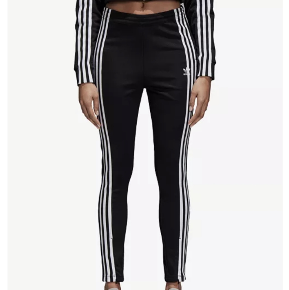 High rise adidas track pant